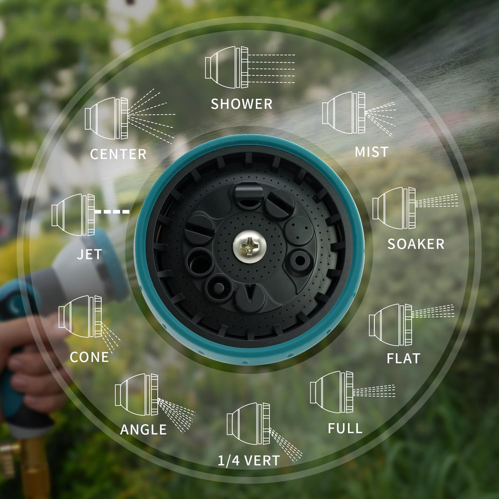 Besiter Hose Nozzle in use watering a garden