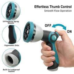Besiter Hose Nozzle side view showcasing thumb control