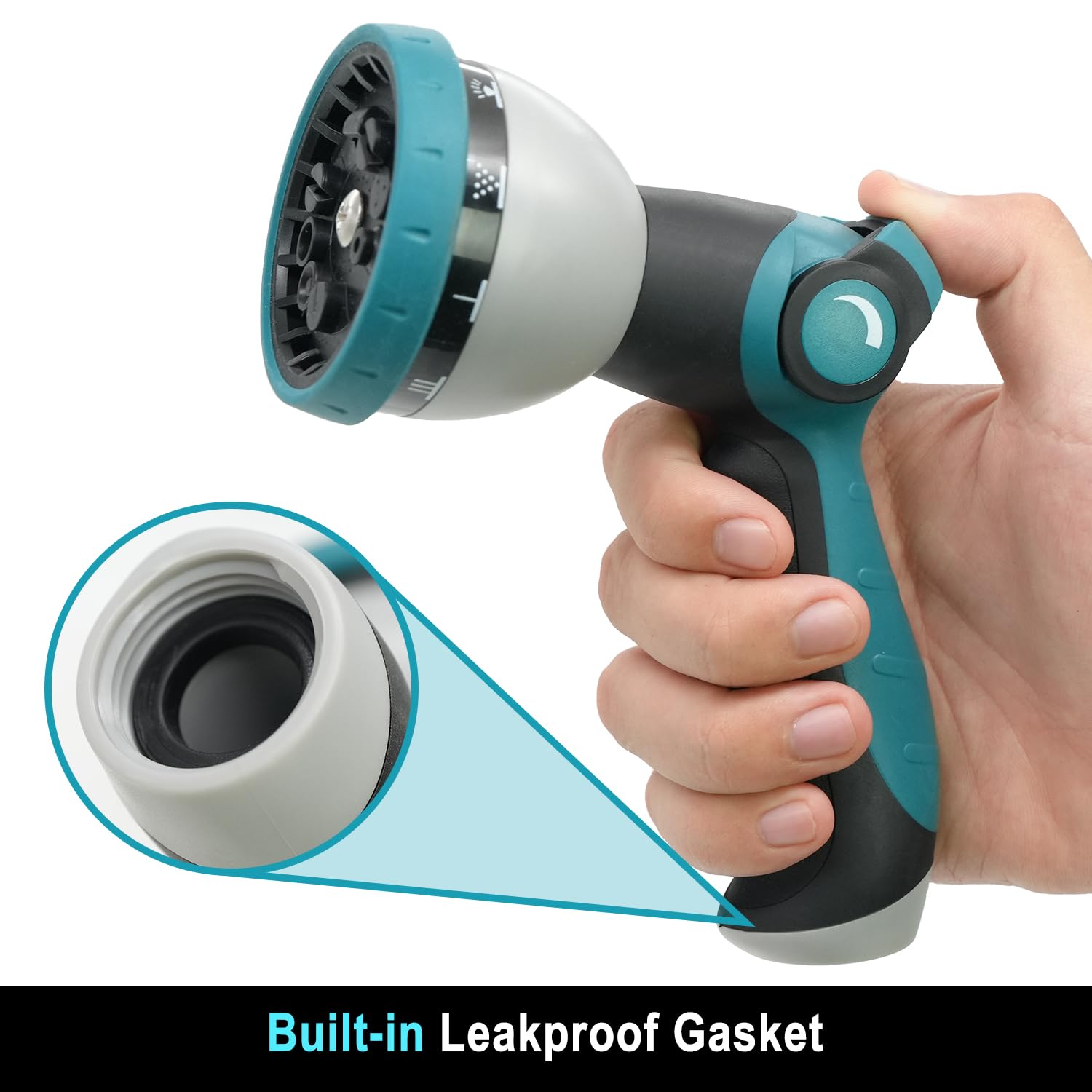 Besiter Hose Nozzle with ergonomic grip in blue and black