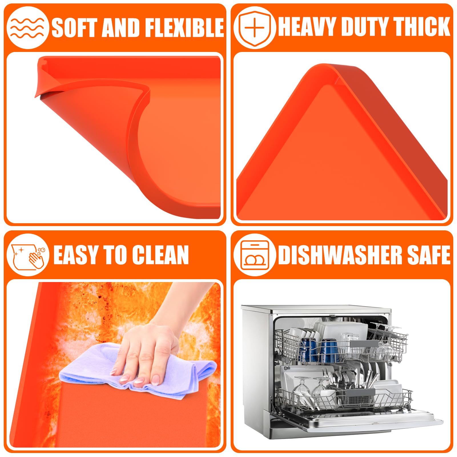 BESSIO Griddle Mat easy to clean with soap and water