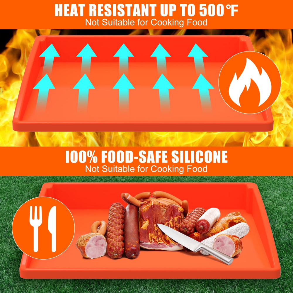 BESSIO Silicone Griddle Mat Cover in orange colour
