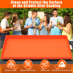 BESSIO Silicone Griddle Mat Cover showing full coverage design