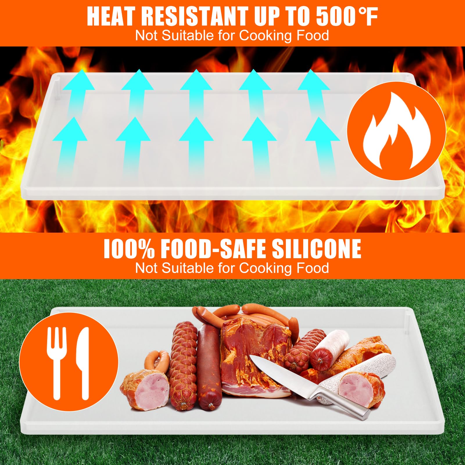 BESSIO silicone griddle mat in packaging