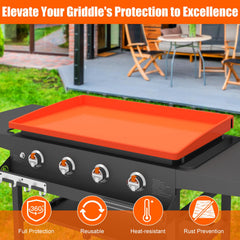 BESSIO Silicone Griddle Mat with close-up of material