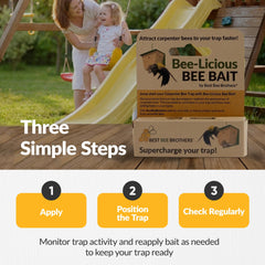Best Bee Brothers Carpenter Bee Bait application on a trap