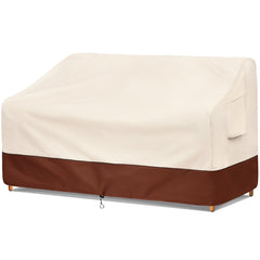 Bestalent Outdoor Patio Sofa Cover brown model front view