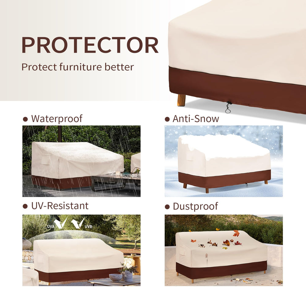 Bestalent Outdoor Patio Sofa Cover detail of stitching
