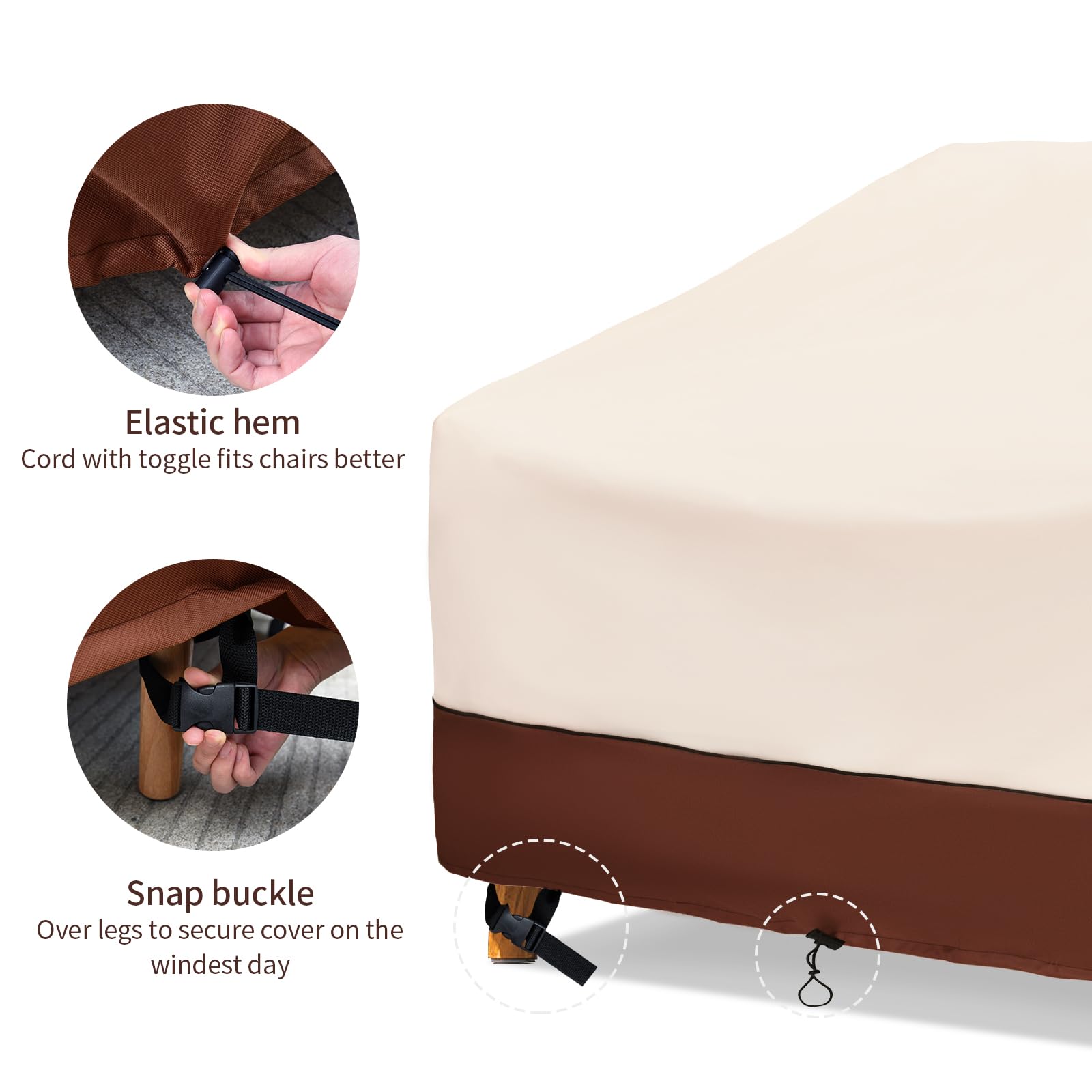Bestalent Outdoor Patio Sofa Cover weather protection demonstration