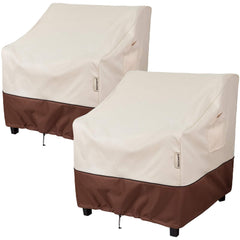 Bestalent patio furniture chair cover beige front view