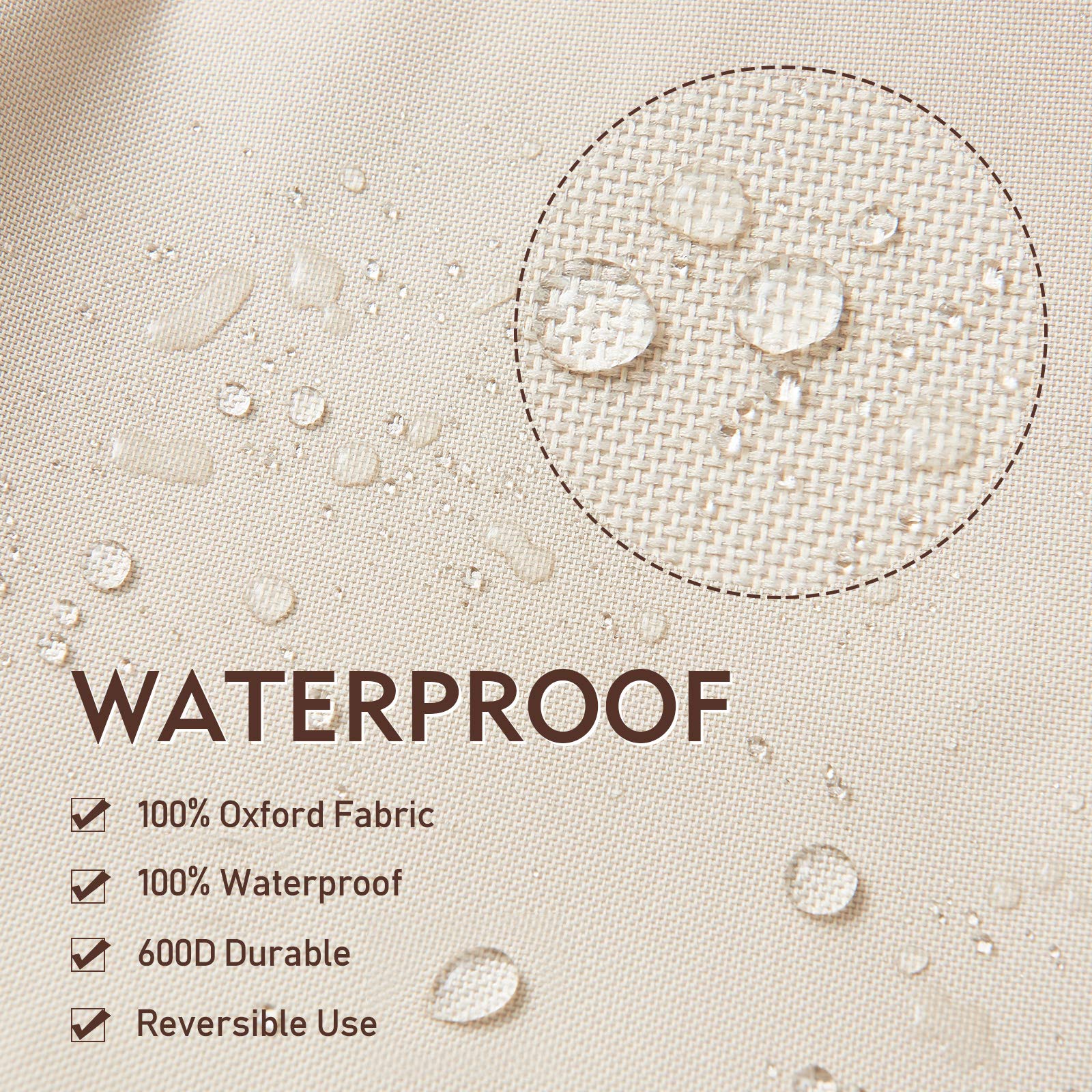 Bestalent waterproof chair cover side view
