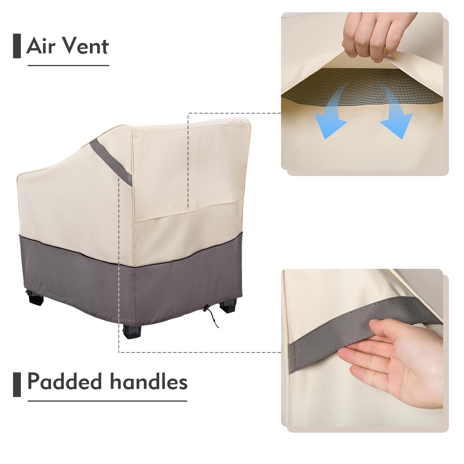 Bestalent waterproof cover with breathable mesh vents