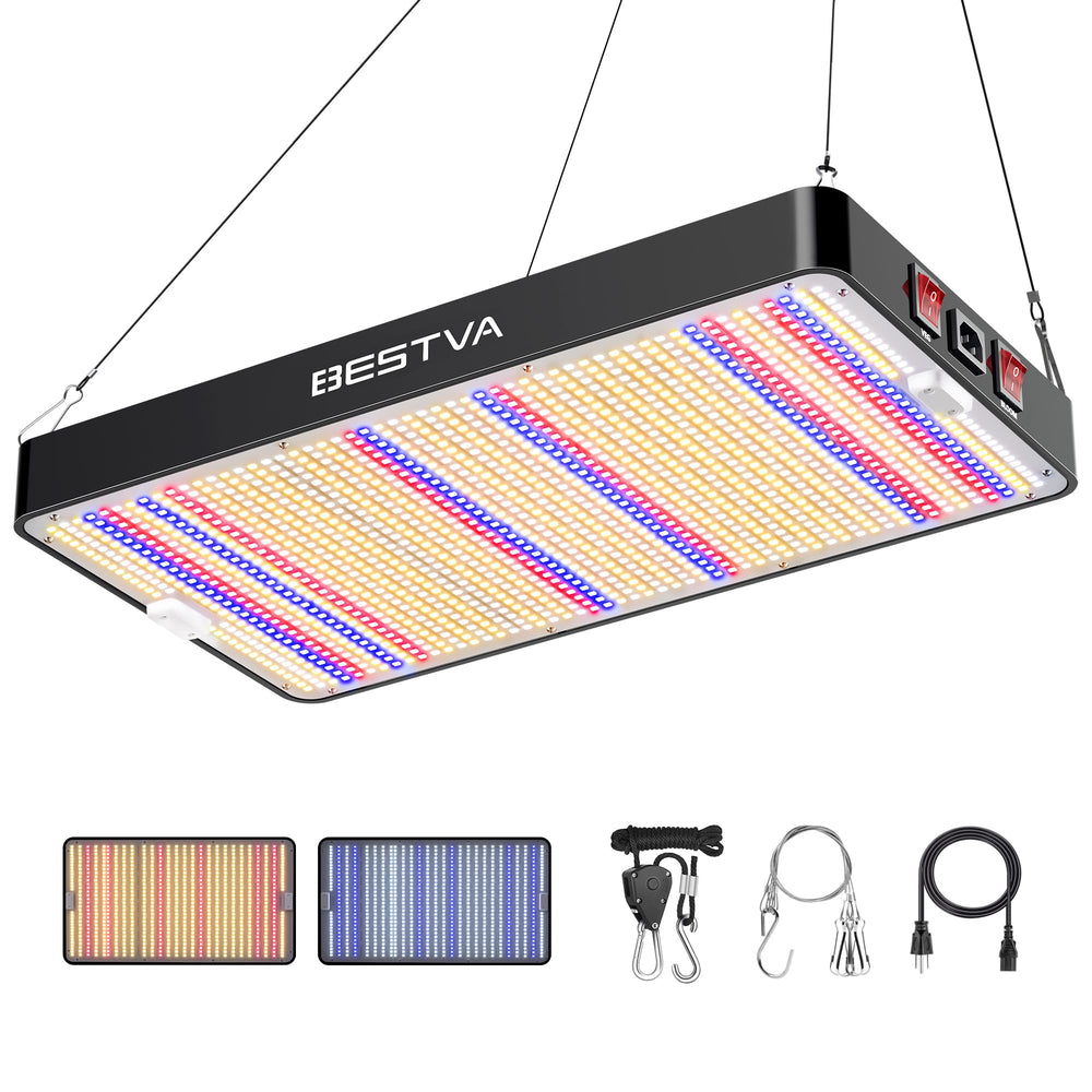 BESTVA DC3000 Grow Light front view with LED diodes