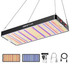 BESTVA DC4000 Grow Light front view with LED bulbs