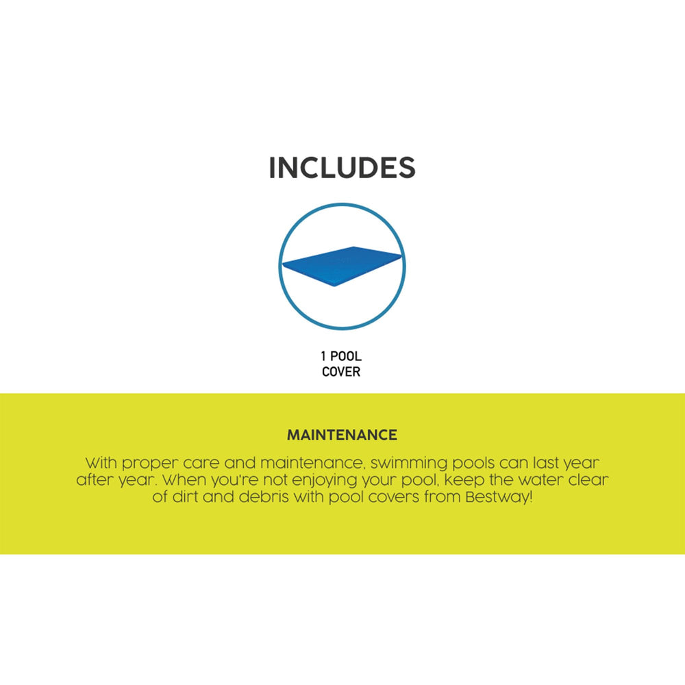 Bestway Flowclear Rectangular Pool Cover details