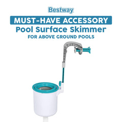 Bestway Flowclear skimmer attached to pool wall