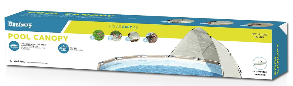 Bestway Pool Canopy Sunshade semi-open design