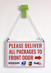 Bestylez delivery sign mounted on a wall