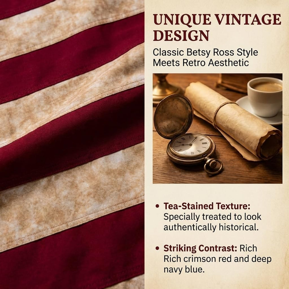 Betsy Ross design of the Ksheria USA Flag displayed outdoors