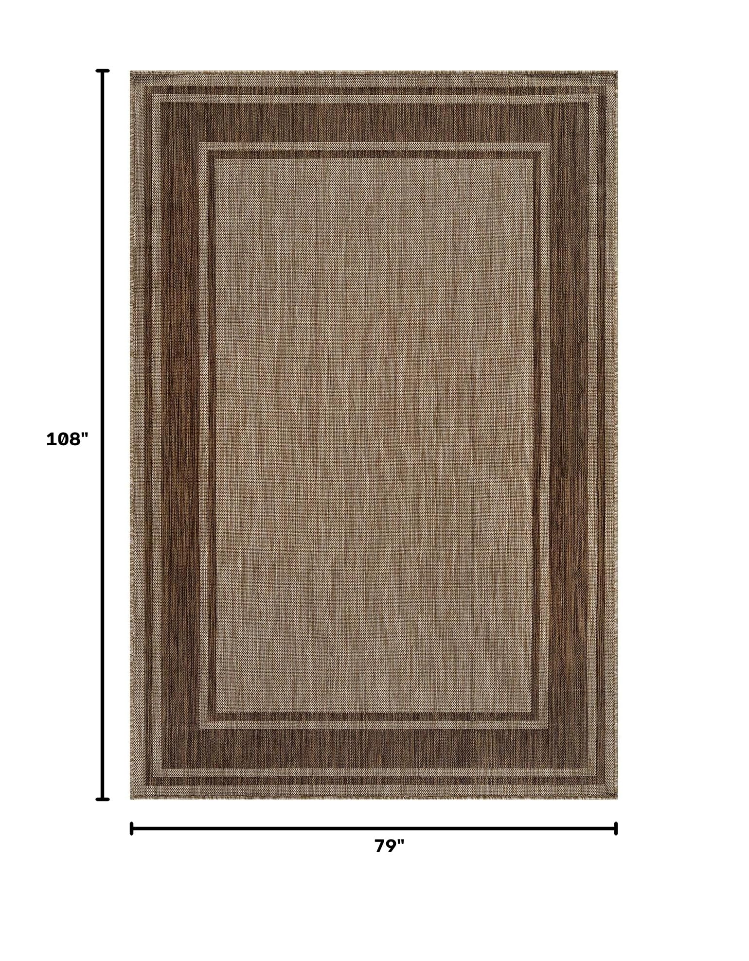 Beverly Rug 6x9 Outdoor Rug on patio