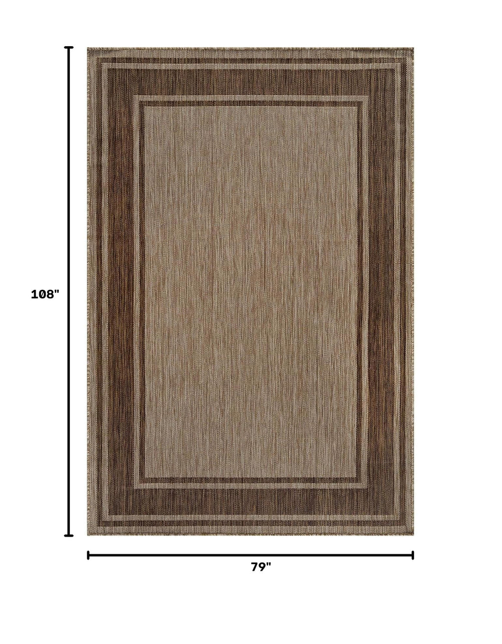 Beverly Rug 6x9 Outdoor Rug on patio