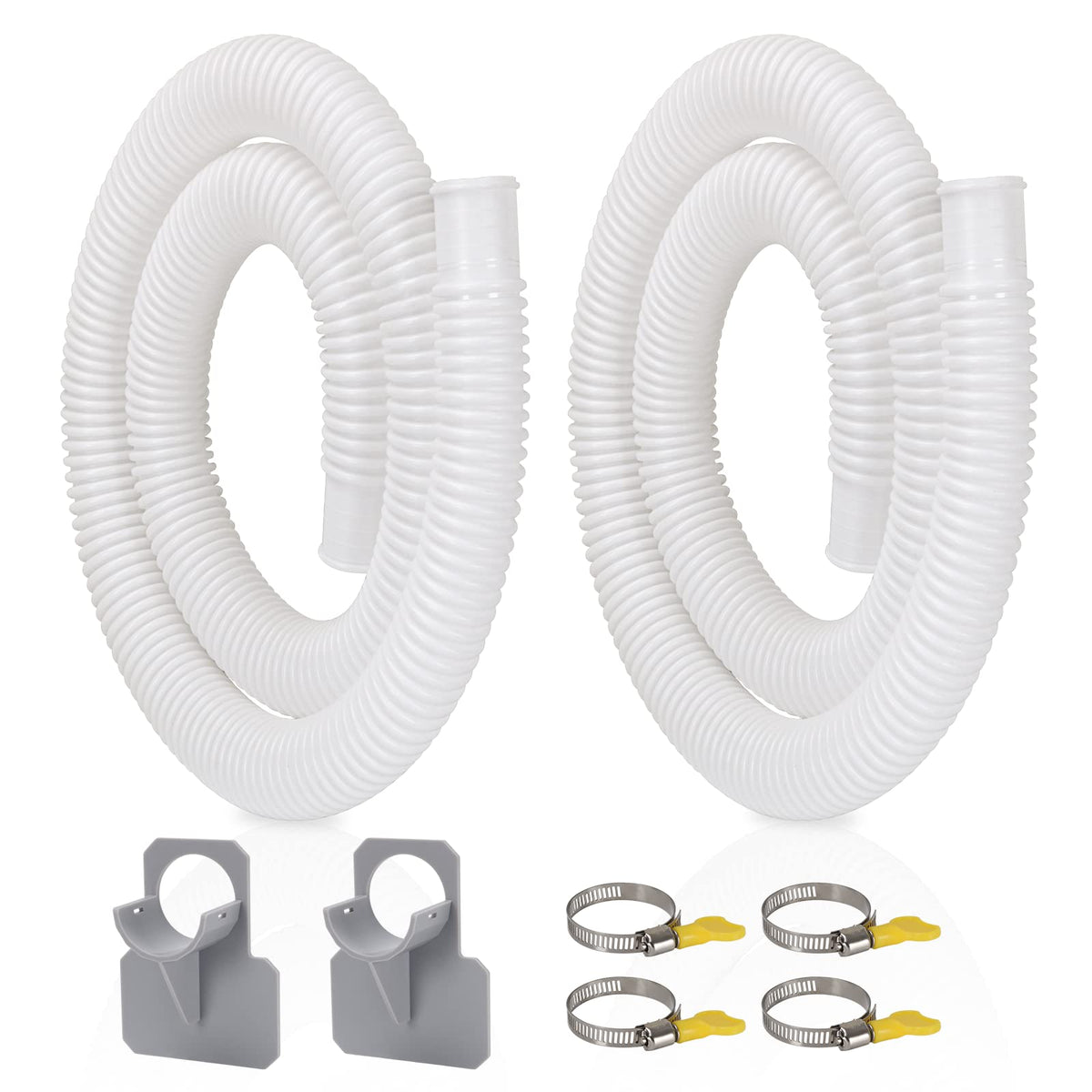 BEWAVE pool hose replacement, 1.25 inch diameter, front view