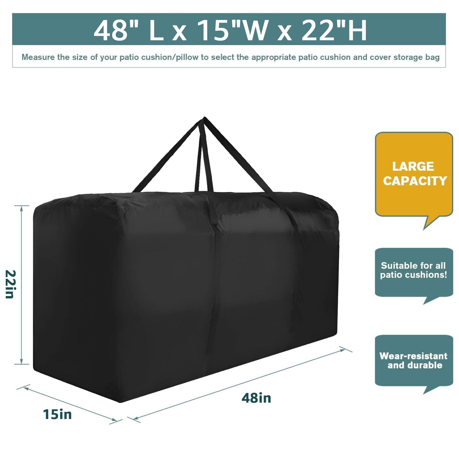 Bicherub storage bag folded for compact storage