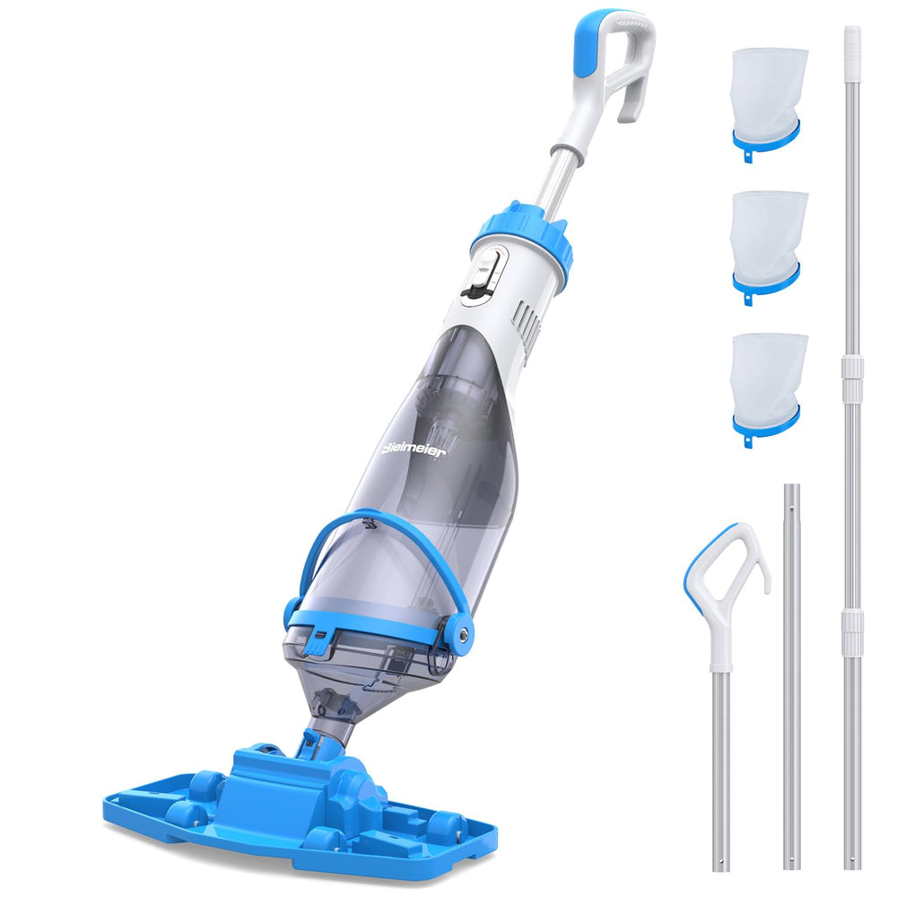 BIELMEIER Cordless Handheld Pool Vacuum with wide head front view
