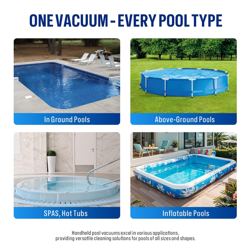 BIELMEIER pool vacuum demonstrating flexible reach