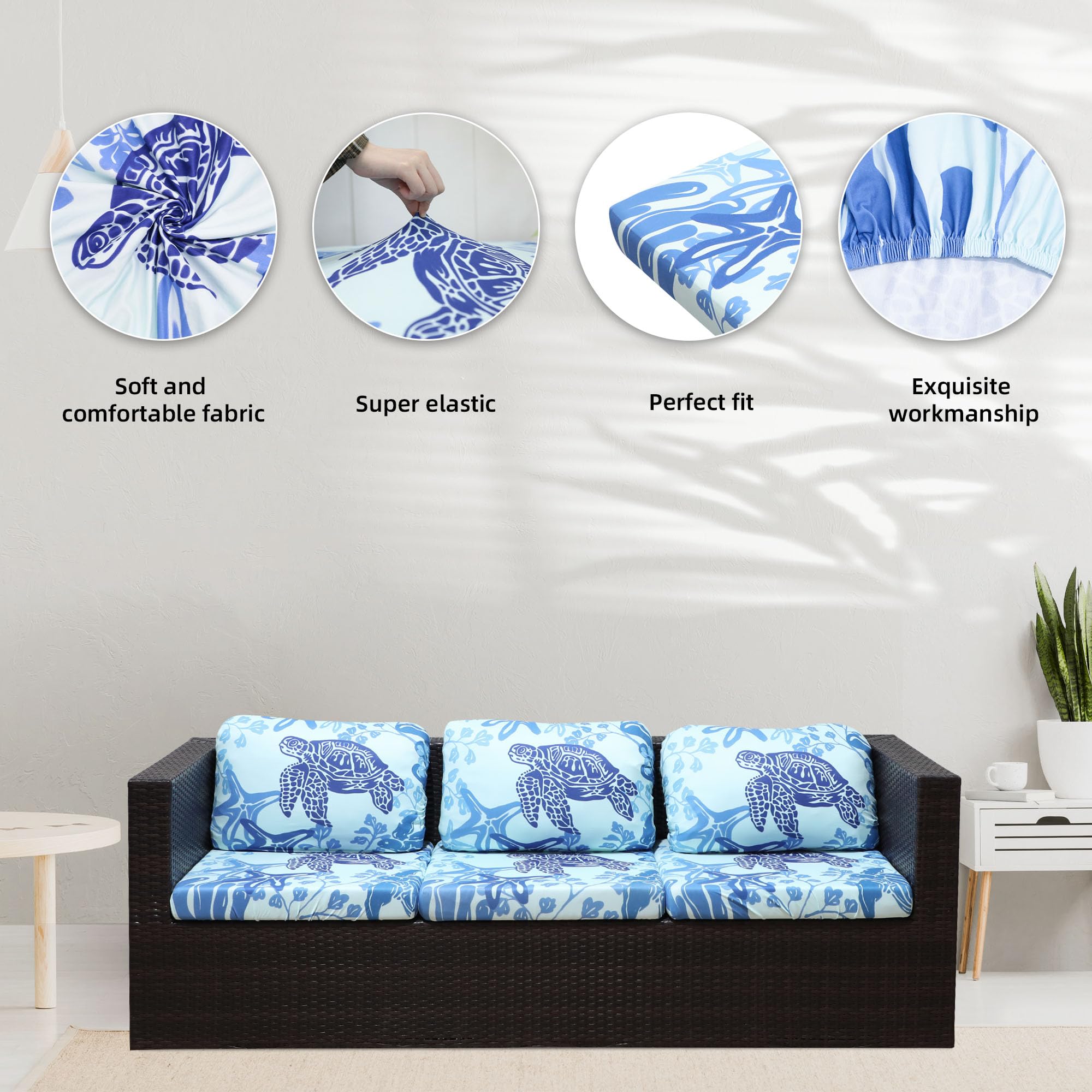BIETYONE cushion cover displayed in a garden setting