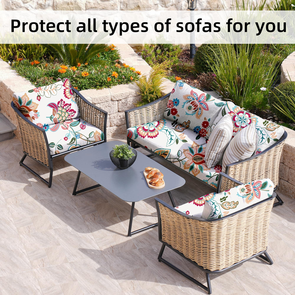 BIETYONE cushion cover fitted on a sofa cushion outdoors