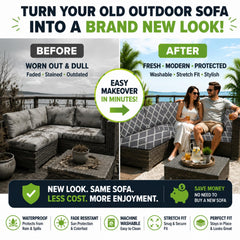 BIETYONE cushion cover on outdoor sofa