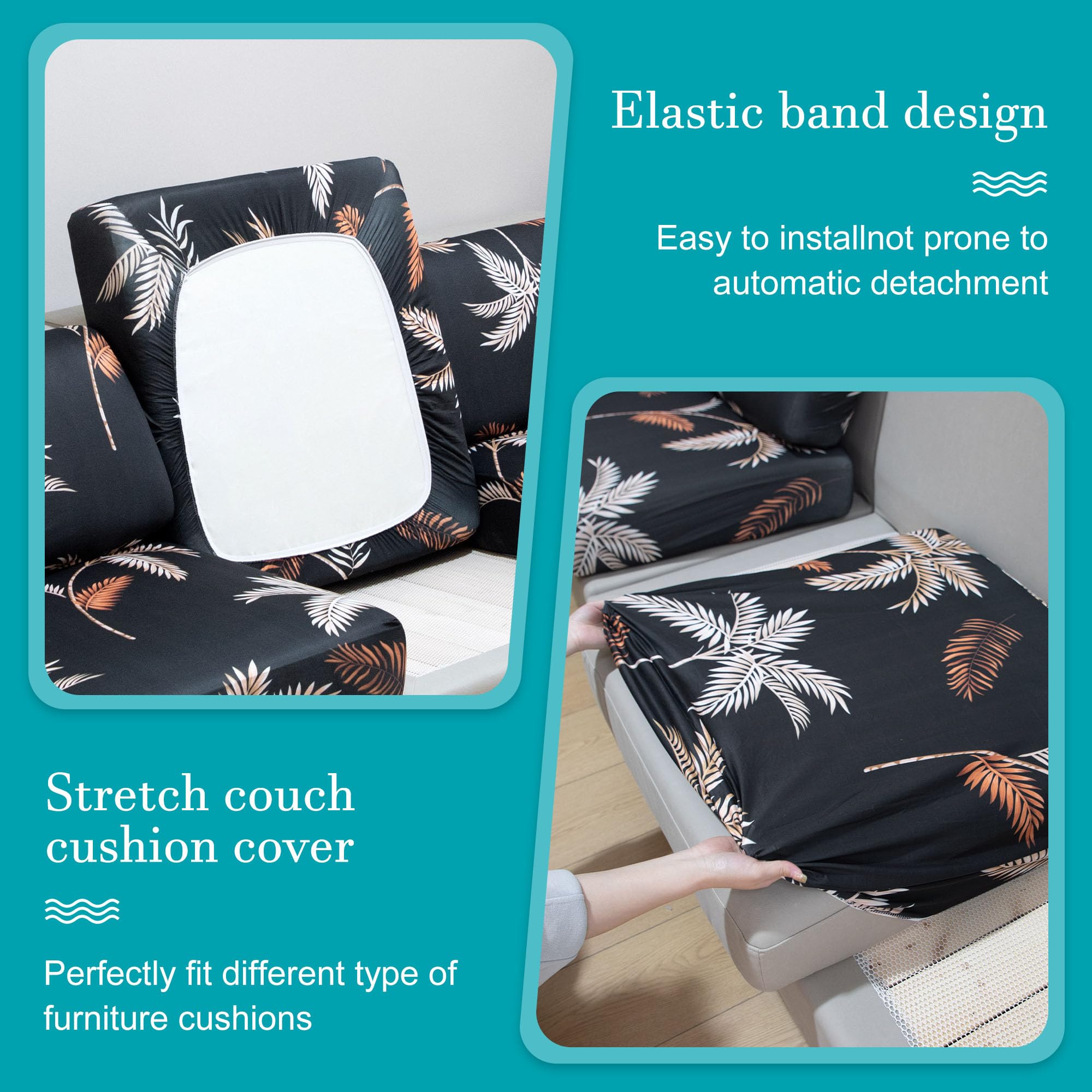 BIETYONE cushion covers demonstrating elasticity and fit