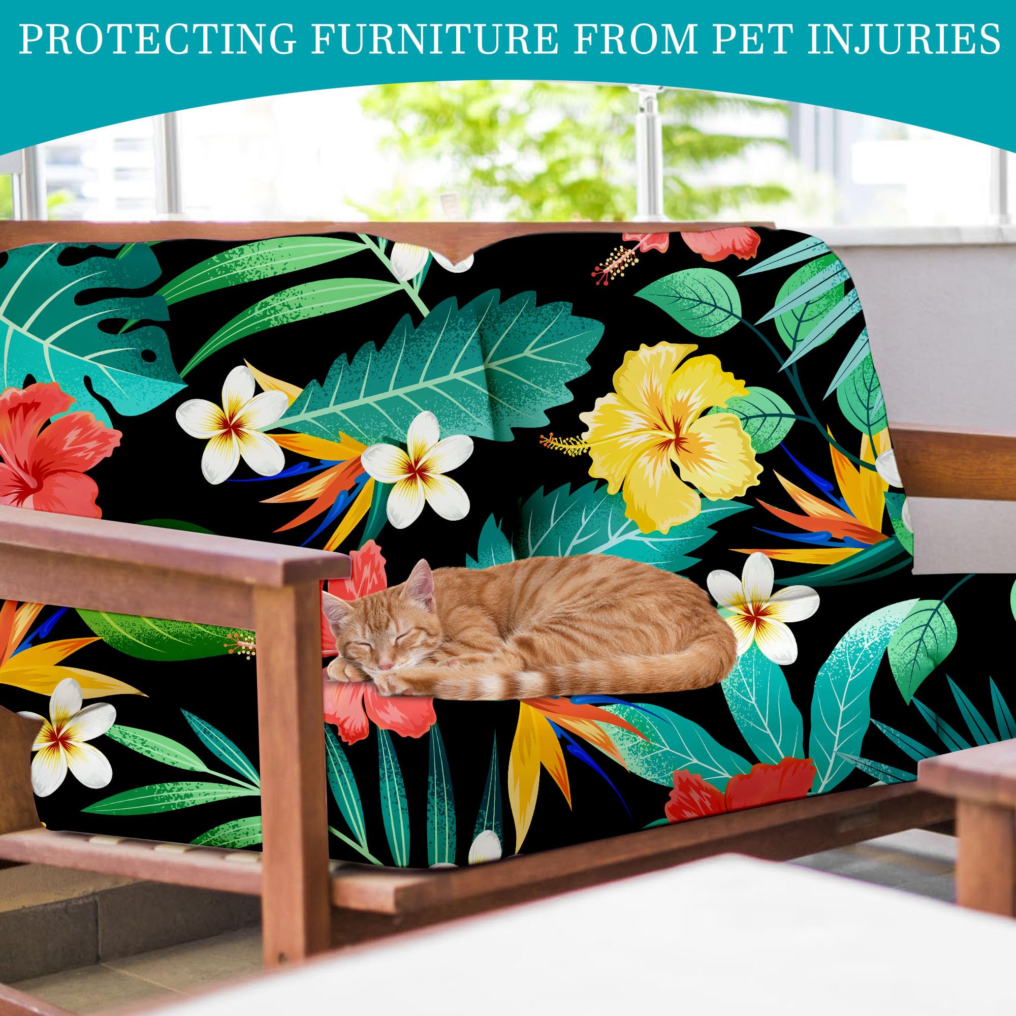 BIETYONE cushion covers displayed on outdoor furniture