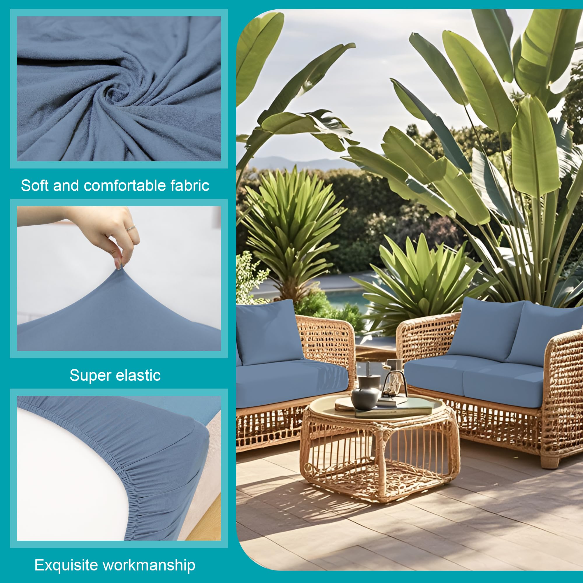 BIETYONE cushion covers fitting various sofa sizes
