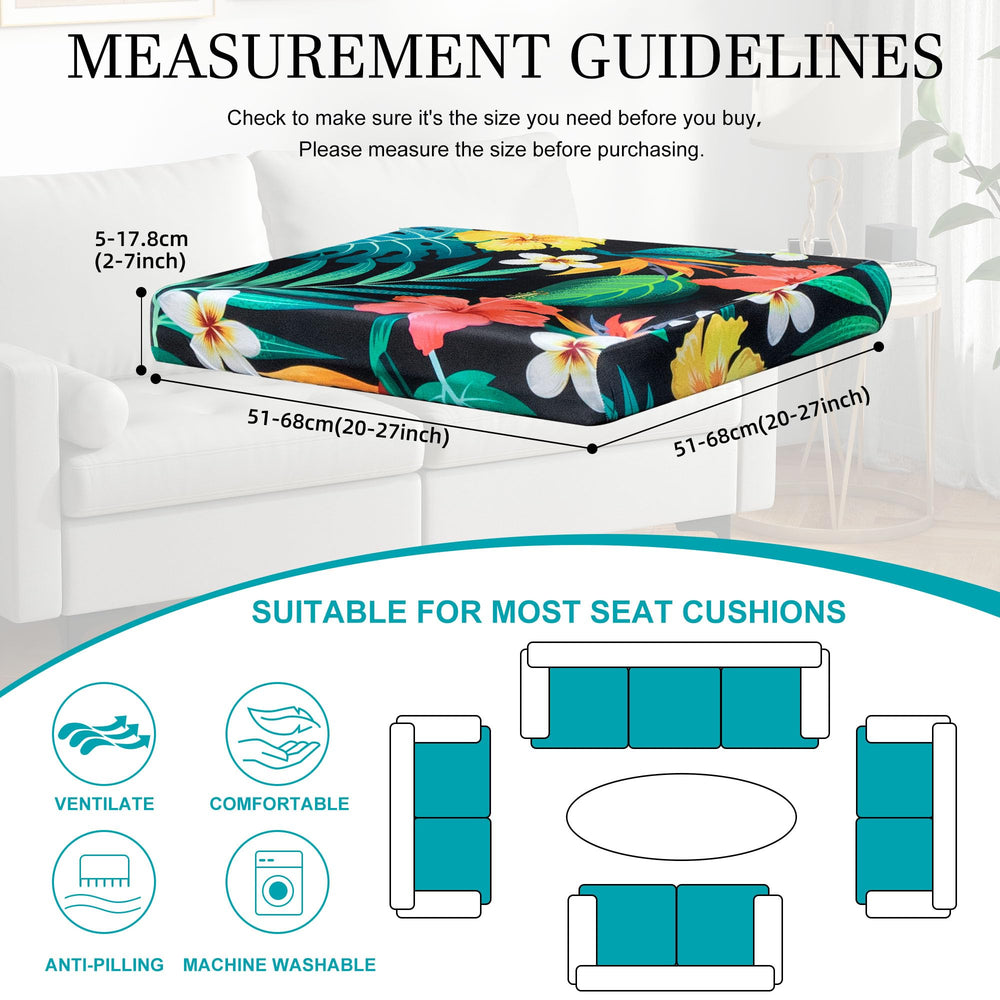 BIETYONE cushion covers in Floral Leaf design on a patio sofa