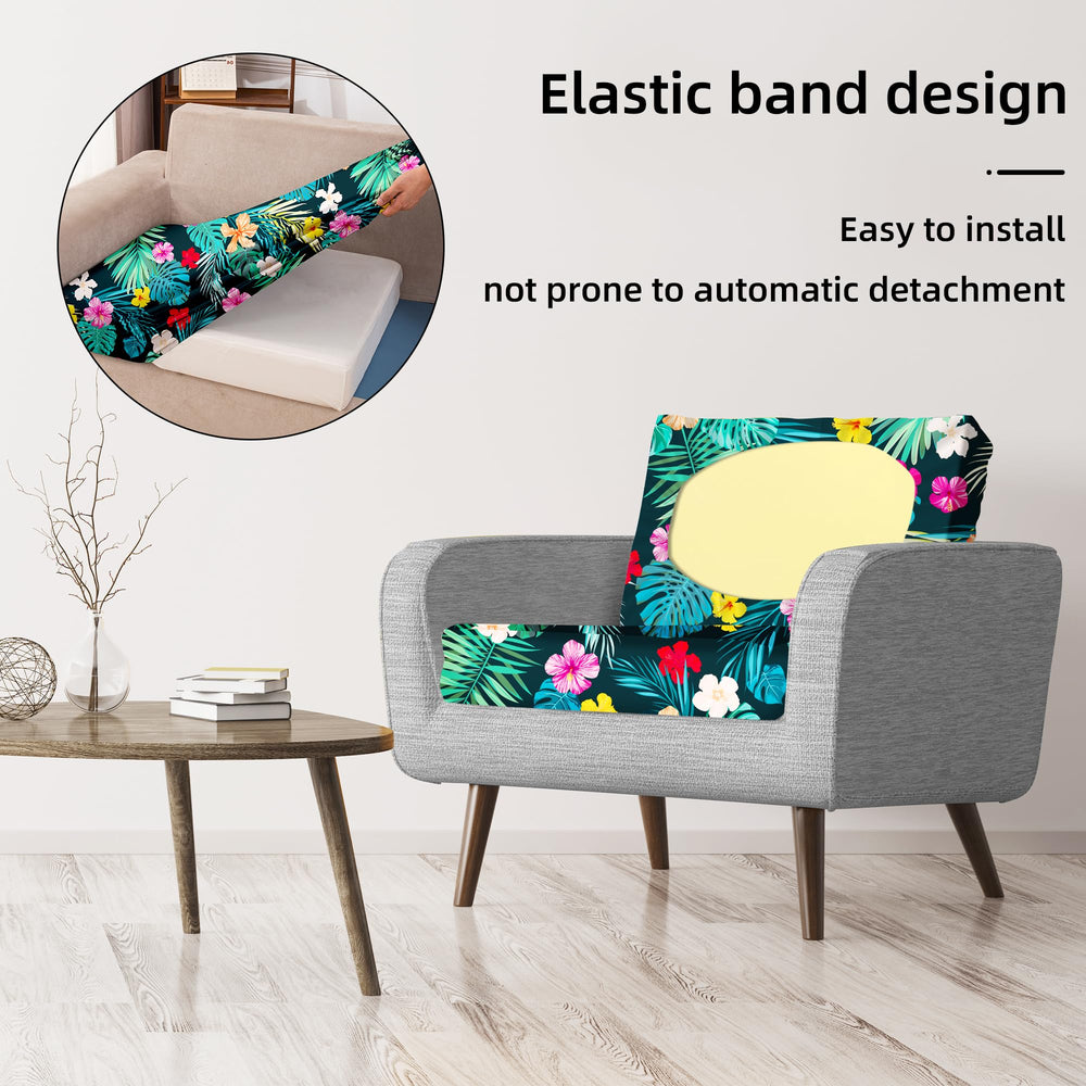 BIETYONE cushion covers showing elastic fit and flexibility