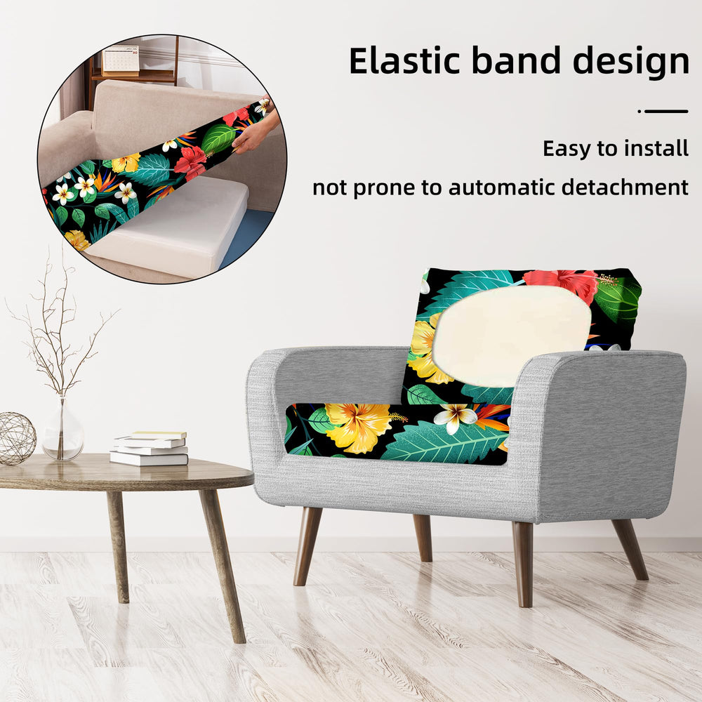 BIETYONE Floral Leaf cushion covers folded for storage