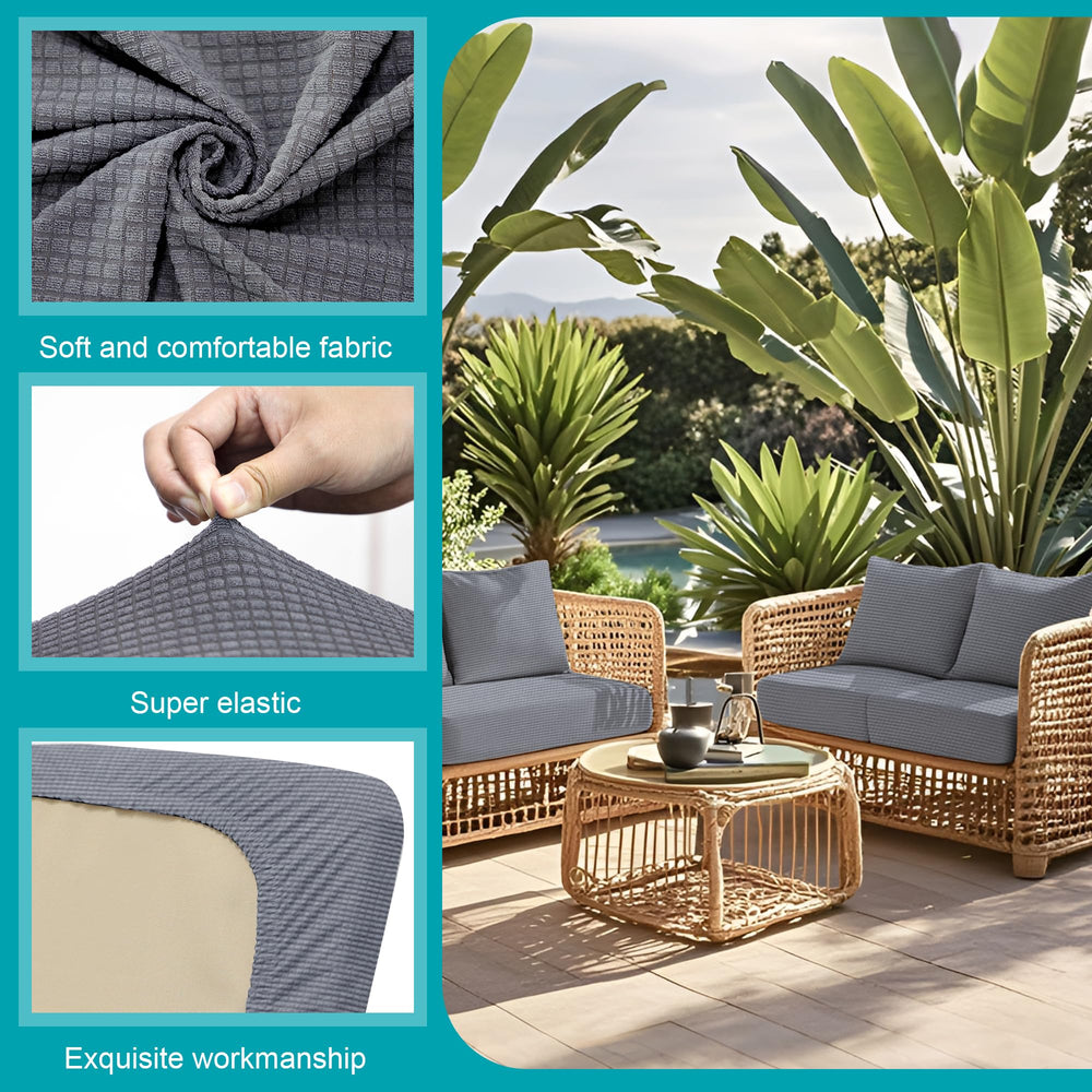 BIETYONE Outdoor Cushion Cover 12PCS fabric texture close-up