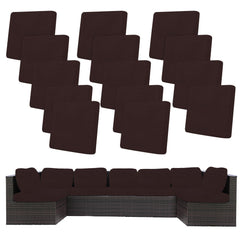 BIETYONE outdoor cushion cover set in Jacquard Check Coffee