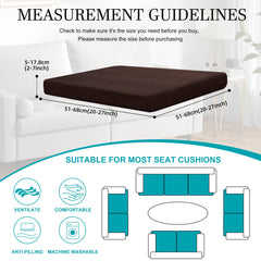 BIETYONE Outdoor Cushion Cover showing flexible fit on sofa cushion