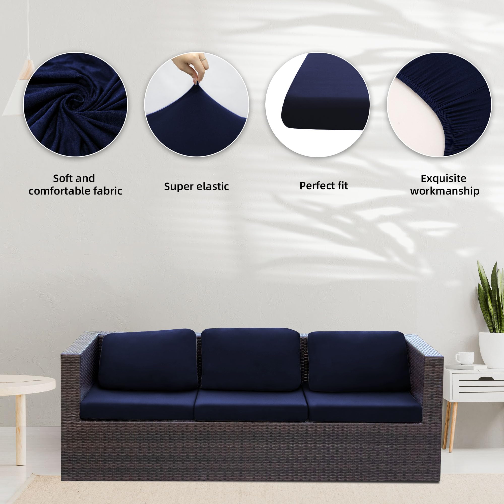 BIETYONE Outdoor Cushion Cover with Cushion Inside