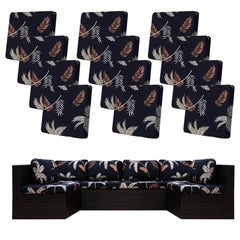 BIETYONE Outdoor Cushion Covers 12 pcs Coconut Forest front view