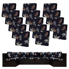 BIETYONE Outdoor Cushion Covers 14 Pcs Coconut Forest front view