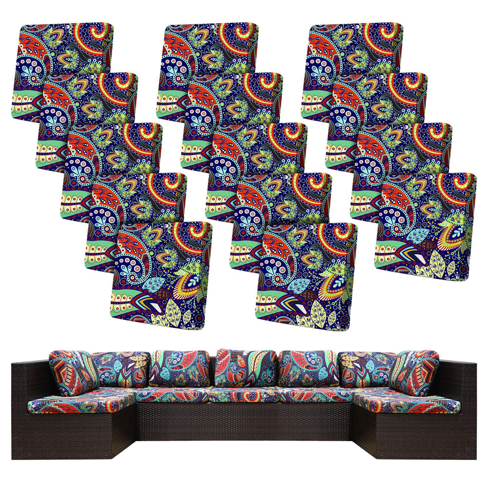 BIETYONE Outdoor Cushion Covers 14 PCS Rococo front view