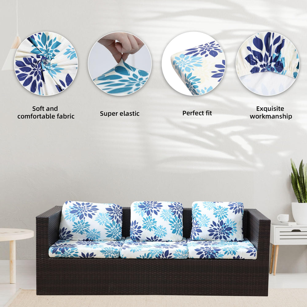BIETYONE Outdoor Cushion Covers in use on patio furniture