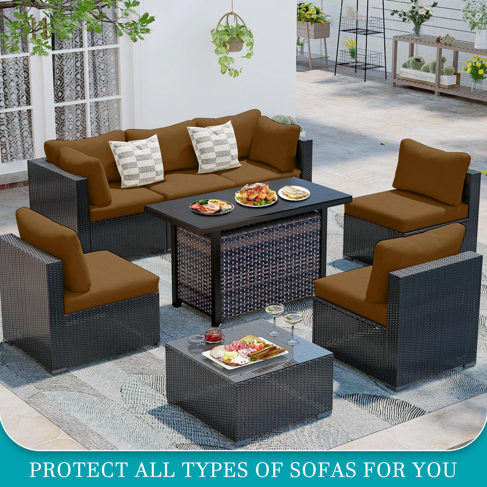 BIETYONE Outdoor Cushion Covers on a chair