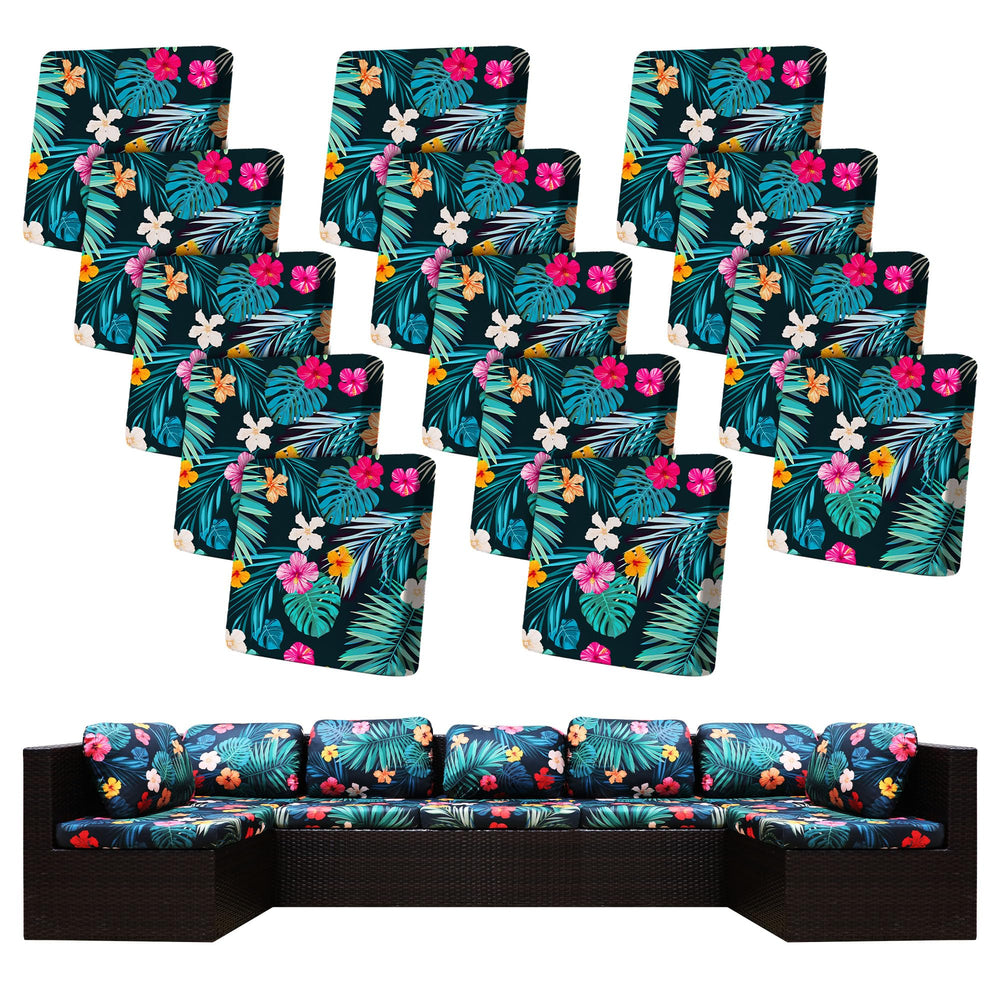 BIETYONE Outdoor Cushion Covers pack of 14 in Summer Night colour