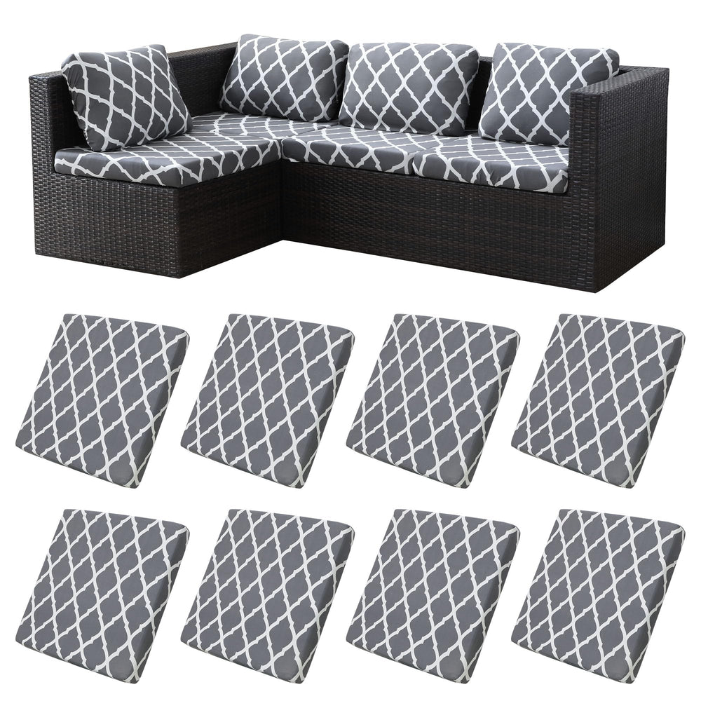 BIETYONE outdoor cushion covers pack of 8 in grey