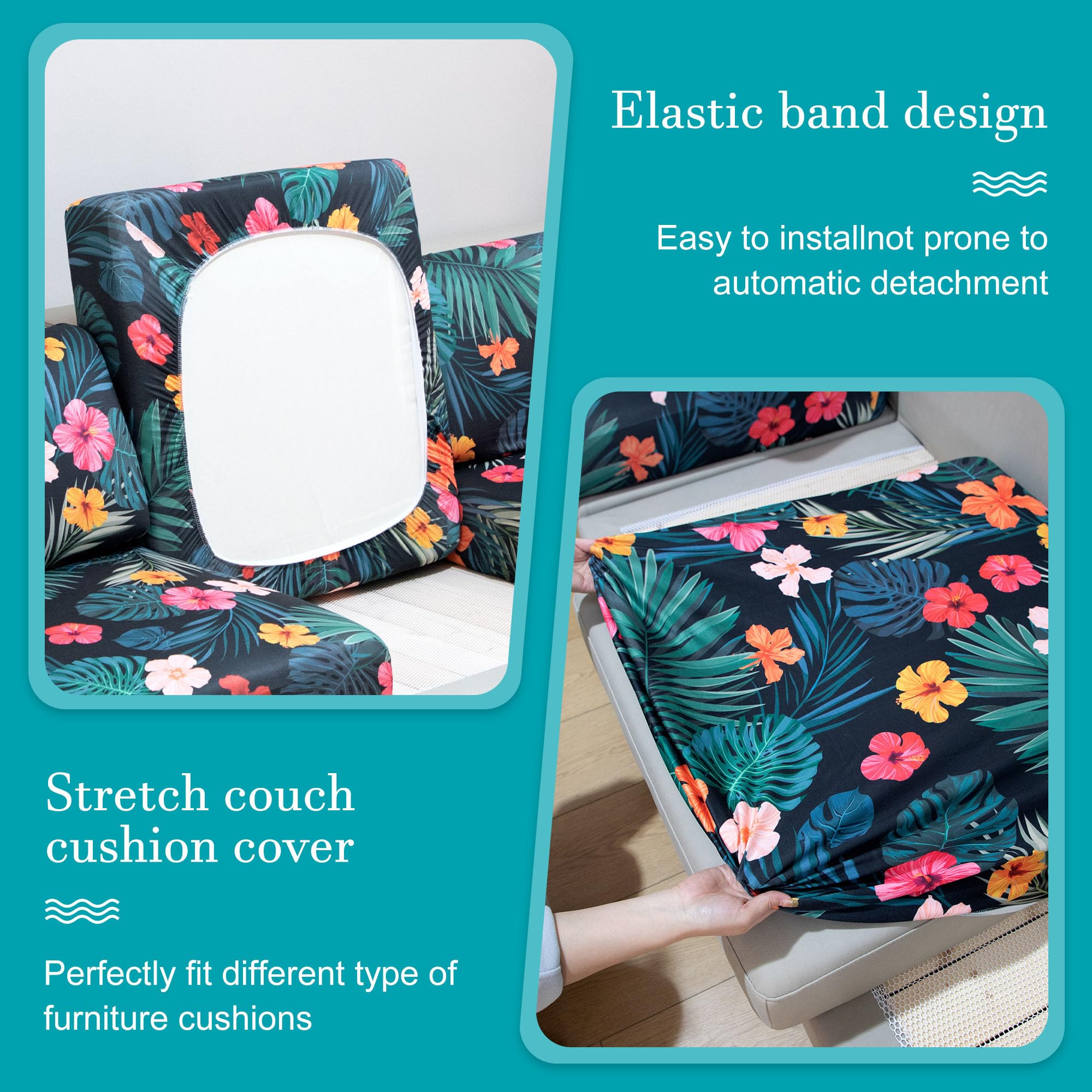 BIETYONE Outdoor Cushion Covers pack showing 12 pieces