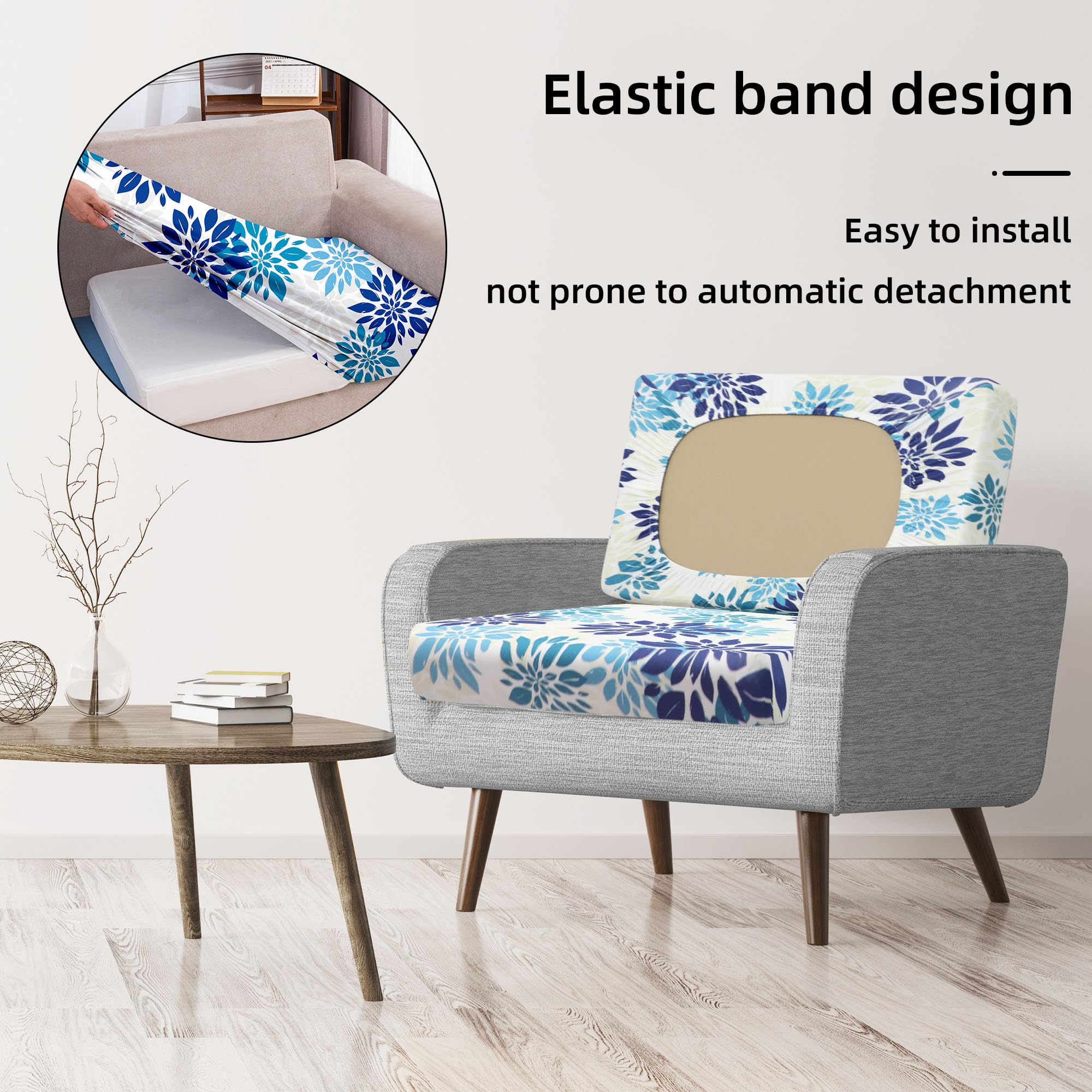 BIETYONE Outdoor Cushion Covers showing elastic fit